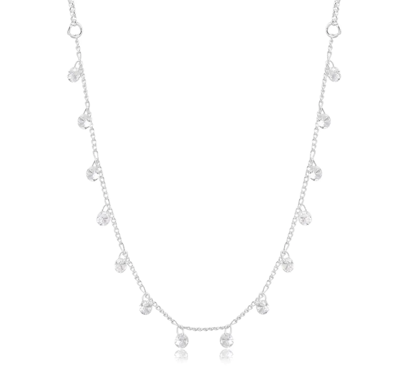 Choker Zircônias Brancas (Mod2)